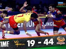 Pro Kabaddi 2019: गुजरात के फॉर्च्यूनजायंट्स ने यूपी के योद्धाज़ को दी मात