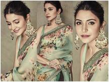 साड़ी पहन बेहद खूबसूरत अंदाज में इवेंट में पहुंचीं अनुष्का शर्मा, यहां देखिए उनकी तस्वीरें