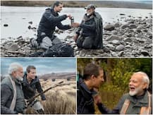 Man vs Wild: शो में कूल अंदाज में नज़र आएंगे पीएम मोदी, तस्वीरें वायरल
