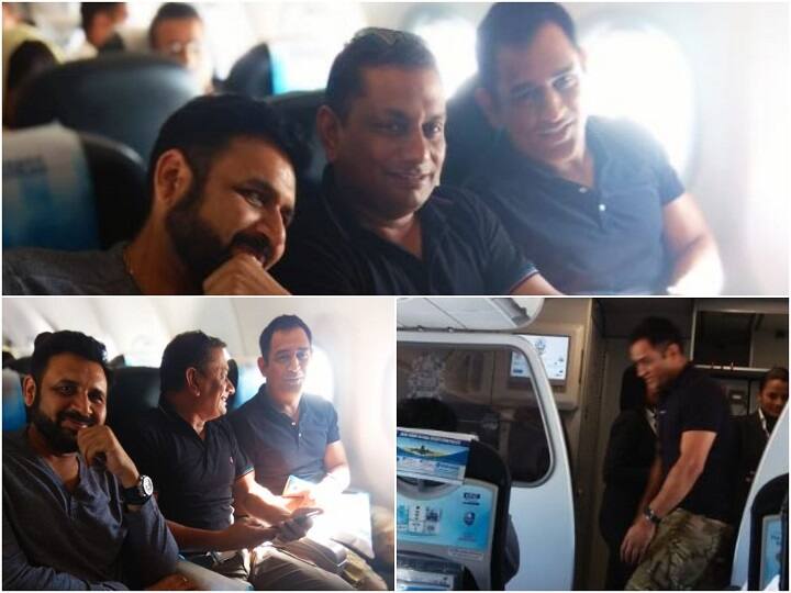 भारतीय टीम के पूर्व कप्तान और सेना में लेफ्टिनेंट कर्नल महेंद्र सिंह धोनी की कुछ तस्वीरें सोशल मीडिया पर वायरल हो रही हैं. ये तस्वीरें धोनी के जम्मू-कश्मीर रवाना होने से पहले की है. तस्वीरों में धोनी दो अन्य लोगों के साथ बैठे हैं और काफी कूल लग रहे हैं. इन तस्वीरों में धोनी ने सेना की वर्दी जैसे रंग वाली कार्गो और काली टीशर्ट पहनी है. आप भी देखें लेफ्टिनेंट कर्नल धोनी की बाकी तस्वीरें.