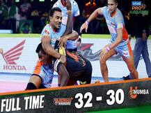 Pro Kabaddi League 2019: कांटे की टक्कर में बंगाल की टीम ने मारी बाजी, यू मुंबा को 32-30 से हराया