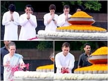 तस्वीरें: राजीव गांधी की 75वीं जयंती,  वीर भूमि पर श्रद्धांजलि देने पहुंचा गांधी परिवार