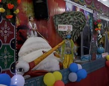 कानपुर: सनातनधर्म मंदिर की झांकी में दिया गया \'एक भारत\' का संदेश, अनुच्छेद 370 का भी दिखा असर