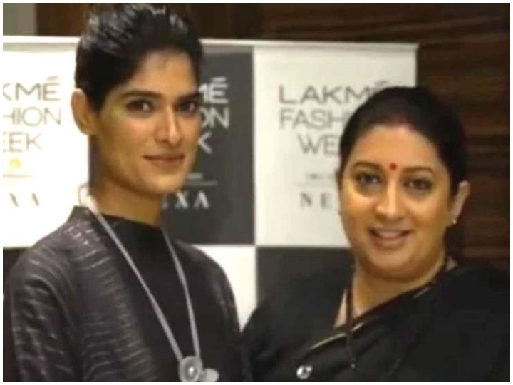 Smriti Irani shares lawyer and model nisha yadav inspirational story from lakme fashion week  स्मृति ईरानी ने राजस्थानी मॉडल की कहानी साझा की, वकील और मॉडल है निशा यादव