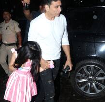 Spotted: देर रात फैमिली के साथ डिनर करने पहुंचे अक्षय कुमार, बारिश के बीच सामने आईं ये तस्वीरें