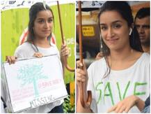 In Pics: \'सेव आरे\' में पेड़ों को काटने का विरोध करने पहुंचीं श्रद्धा कपूर, बारिश में सामने आई ये तस्वीरें