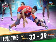 Pro Kabaddi League 2019: यूपी योद्धा ने बंगाल वारियर्स को 32-29 से हराया
