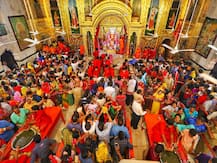 गणेश चतुर्थी की धूम, मुंबई में लालबाग के राजा का पंडाल \'चंद्रयान 2\' की थीम पर हुआ तैयार