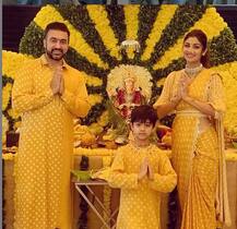 शिल्पा शेट्टी, नील नीतिन मुकेश सहित कई बडे़ सितारों के घर आए गणपति बप्पा, देखें तस्वीरें