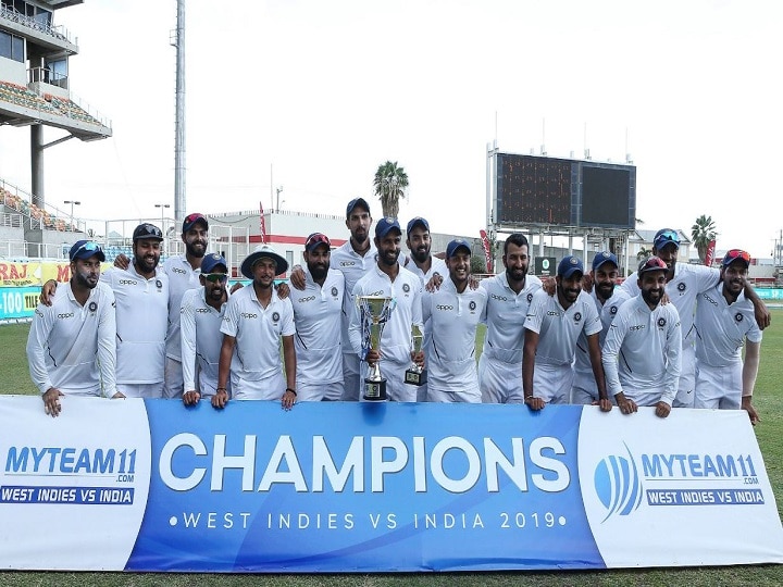 WI vs IND india beat west indies clean sweep series WI vs IND: दूसरे टेस्ट में वेस्टइंडीज को हराकर भारत ने 2-0 से जीती सीरीज, वर्ल्ड टेस्ट चैंपियनशिप में मिले 120 अंक