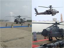 तस्वीरें: ‘अपाचे अटैक  हेलिकॉप्टर’ वायुसेना में शामिल, 16 एंटी टैंक मिसाइल लेकर भर सकता है उड़ान