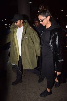 83 The Film: लंदन से फिल्म की शूटिंग खत्म कर स्वैग में मुंबई लौटे दीपिका और रणवीर सिंह, देखें एयरपोर्ट की तस्वीरें