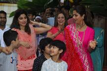 पति राज और बेटे वियान के साथ शिल्पा शेट्टी ने \'गणपति बाप्पा\' का किया विसर्जन, देखें सभी तस्वीरें