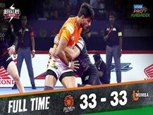 Pro Kabaddi League 2019: उतार चढ़ाव के बाद 33-33 की बराबरी पर छूटा यू-मुंबा और पुनेरी पल्टन का मैच
