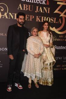 अबू जानी संदीप खोसला ने फैशन इंडस्ट्री में पूरे किए 33 साल, फैशन शो में अभिषेक और श्वेता के साथ पहुंची जया बच्चन