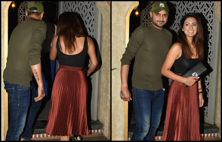 बॉलीवुड का ग्लैमर और क्रिकेटर की स्टारडम जब एक जगह हों तो फिर क्या पूछना. कुछ साल पहले ही क्रिकेटर पति हरभजन सिंह ने अभिनेत्री गीता बसरा के साथ शादी रचाई. अब अक्सर ही ये दोनों सितारे जब साथ निकलते हैं तो पैपराजी इनका पीछा नहीं छोड़ते. ऐसा ही बीती रात भी हुआ. देखिए तस्वीरें