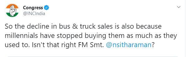 वित्तमंत्री निर्मला सीतारमण ने कहा- ऑटो सेक्टर में आई मंदी के लिए ओला और उबर जिम्मेदार