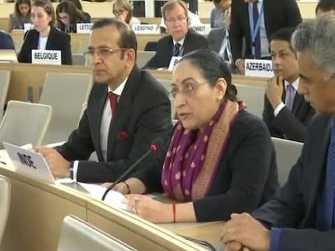 UNHRC में कश्मीर पर भारत ने पाकिस्तान की मांग खारिज की, कहा- आतंक का केंद्र देश मानवाधिकार पर पाठ न पढ़ाए UNHRC में कश्मीर पर भारत ने पाकिस्तान की मांग खारिज की, कहा- आतंक का केंद्र देश मानवाधिकार पर पाठ न पढ़ाए