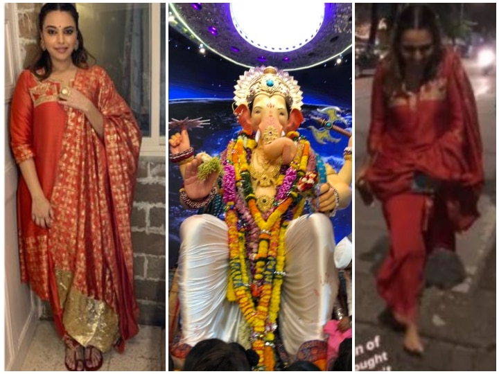 Swara Bhasker visits Lalbaugcha Raja AND Someone steals her sandals, WATCH VIDEO लालबाग राजा के दर्शन करने पहुंचीं स्वरा भास्कर, किसी ने चप्पल चुरा लिया तो नंगे पाव जाना पड़ा घर, देखें VIDEO