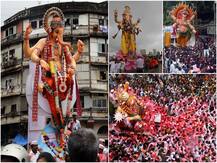 खूबसूरत तस्वीरें: मुंबई में लाल बाग के राजा की विदाई, लोग बोले- बप्पा अगले बरस तू जल्दी आ...