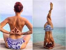 टॉपलेस अंदाज़ में योग करते हुए आशाका गोराडिया ने शेयर की बोल्ड तस्वीरें