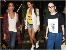 IN PICS: देर रात मलाइका अरोड़ा के साथ हैंगआउट करती दिखीं करिश्मा कपूर, यहां देखिए तस्वीरें