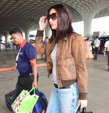 IN PICS: बेटे तैमूर अली खान के साथ एयरपोर्ट पर ट्वीनिंग करती दिखीं करीना कपूर, देखें तस्वीरें