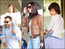 IN PICS: बेटे तैमूर अली खान के साथ एयरपोर्ट पर ट्वीनिंग करती दिखीं करीना कपूर, देखें तस्वीरें