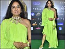 IIFA Awards: Neon ग्रीन आउटफिट में पहुंची नीना गुप्ता, सामने आईं ग्लैमरस तस्वीरें