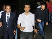 IN PICS: \'पल पल दिल के पास\' की स्क्रीनिंग में पहुंचा पूरा देओल परिवार, रणवीर के पापा भी आए नजर