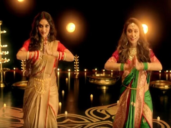 Nusrat Jahan and Mimi Chakraborty dance for Durga Puja theme song Watch: सांसद नुसरत जहां और मिमी चक्रवर्ती ने दुर्गा पूजा से पहले किया डांस, वीडियो वायरल