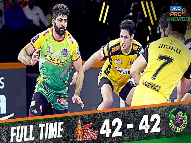 Pro Kabaddi League 2019: पिछड़ने के बाद पटना पाइरेट्स ने तेलुगु टाइटंस को बराबरी पर रोका Pro Kabaddi League 2019 Patna Pirates Telugu Titans match tied