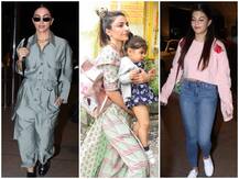 Photos: एयरपोर्ट पर एक से एक लुक में दिखीं दीपिका और जैकलीन, बेटी को संभालते सोहा की तस्वीरें आई सामने