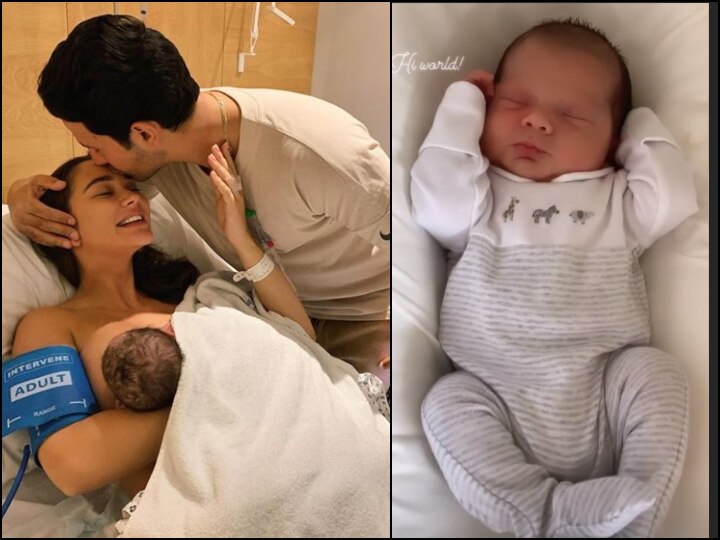 Amy Jackson and her fiance George Panayiotou blessed with a baby boy मां बनते ही एमी जैक्सन ने दिखाई बेटे एंड्रियाज़ की पहली झलक, देखें तस्वीर