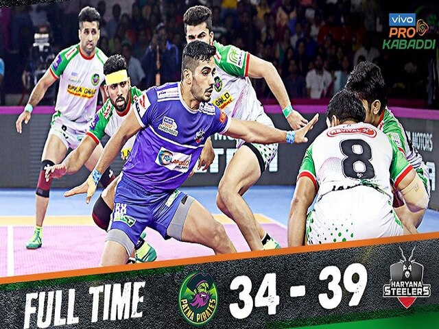 Pro Kabaddi League 2019: हरियाणा स्टीलर्स ने पटना पाइरेट्स को हराया Pro Kabaddi League 2019 Haryana Steelers beat Patna Pirates