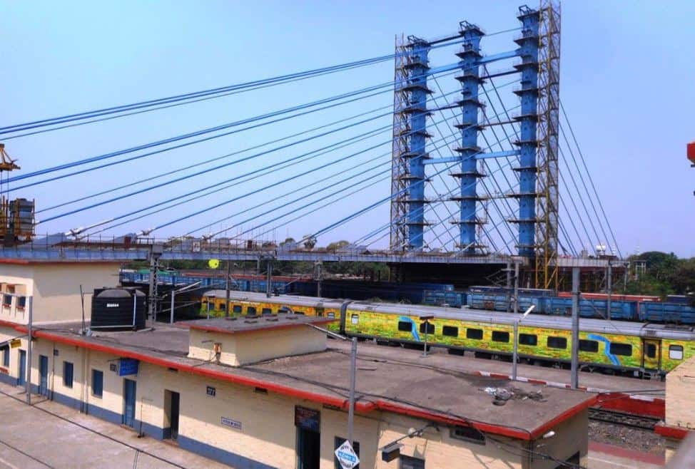 पश्चिम बंगाल: केबल के सहारे टिके चार लेन वाला ओवरब्रिज बनकर तैयार, 30 सितंबर को उद्घाटन करेंगे रेल मंत्री