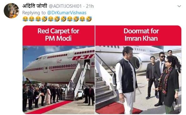 PM मोदी के लिए रेड कार्पेट...तो पाक पीएम के लिए डोर मैट, लोग बोले- बेइज्जत हुए तो क्या हुआ, इमरान ही तो हैं