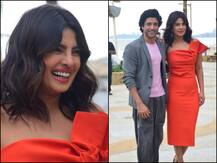 \'द स्काई इज़ पिंक\' के प्रमोशन के दौरान दिखा प्रियंका चोपड़ा का खास अंदाज़, फरहान भी थे साथ