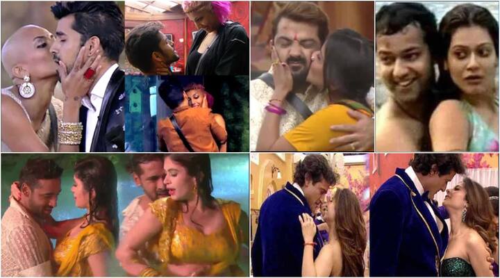 टीवी पर 29 सितंबर से 'बिग बॉस' का 13वां सीजन टेलीकास्ट होगा. इस बार शो में कौन-कौन से प्रतिभागी हिस्सा लेंगे इसको लेकर फैंस बेसब्री से इंतजार कर रहे हैं. 'बिग बॉस' के पिछले सीजन से ज्यादा एंटरटेनिंग बनाने के लिए शो के मेकर्स ने कई नियमों में बदलाव किए हैं. 'बिग बॉस' के बीते सीजन की तरह इस बार कोई आम कंटेस्टेंट शो में हिस्सा नहीं ले रहा है. मगर आज हम आपको बीते सीजन के उन कंटेस्टेंट्स के बारे में बताने जा रहे हैं जिन्हें शो के दौरान प्यार हुआ जो कई बार प्यार में ऐसे पड़े कैमरे की परवाह किए बगैर सारी हदों को पार कर जाते हैं. जिसके चलते कई बार शो को लेकर बड़ा बवाल भी मचा. विवाद इतना बढ़ा कि मेकर्स को शो के समय में बदलाव तक करना पड़ा. आज हम उन्हीं जोड़ियों के बारे में आपको बता रहे हैं जिन्होंने कैमरे के सामने बेपरवाह होकर रोमांस किया.