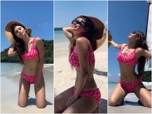 मौनी रॉय ने पिंक बिकिनी में इंटरनेट पर बिखेरा अपना दिलकश अंदाज़, देखें तस्वीरें