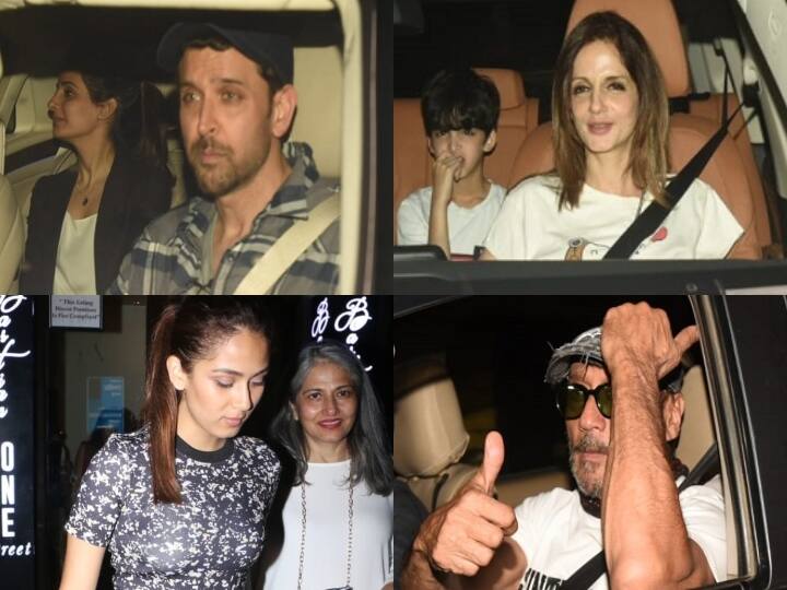 सिनेमाघरों में ऋतिक रोशन और टाइगर श्रॉफ की फिल्म 'वॉर' रिलीज हो गई है. रिलीज से पहले फिल्म की स्क्रीनिंग मंगलवार को मुंबई में हुई. इस मौके पर बड़े सितारे देखे गए. यहां देखें उनकी तस्वीरें.