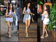 चप्पल पहनकर GYM के बाहर स्पॉट हुईं जाह्नवी कपूर, सामने आईं ये खास तस्वीरें