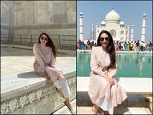 ताजमहल का दीदार करने पहुंचीं करिश्मा कपूर, तस्वीर शेयर कर कहा- खूबसूरती हो रही है महसूस
