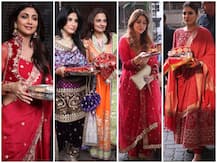 करवा चौथ सेलिब्रेट करने दुल्हन की तरह सज-धजकर घर से निकलीं बॉलीवुड अभिनेत्रियां, देखें तस्वीरें