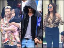 IN PICS: परिवार और दोस्तों के साथ अलीबाग के लिए निकले शाहरुख खान, बच्चों के साथ दिखे करण