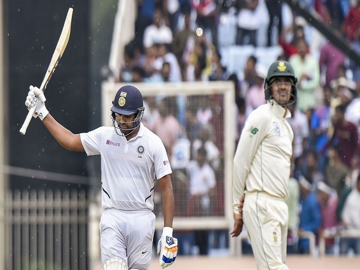 India vs South Africa- Rohit Sharma hits another century 95 पर बल्लेबाजी कर रहे रोहित ने बादलों से चिल्लाकर कहा 'अभी मत' बरसो, अगली गेंद पर छक्के से पूरा किया शतक