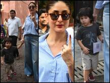 Maharashtra Election: बेटे तैमूर अली खान को लेकर वोट डालने पहुंची करीना कपूर खान, देखें तस्वीरें