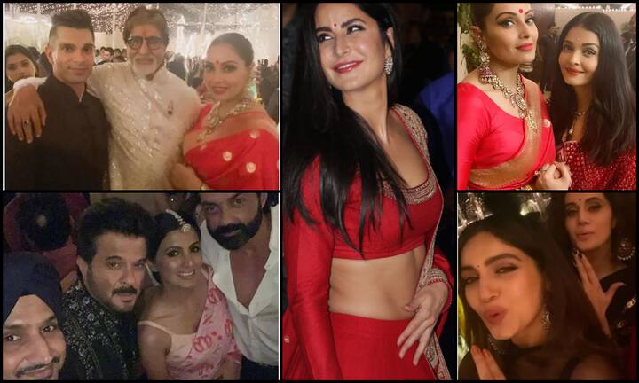  दिवाली के मौके पर बॉलीवुड मेगास्टार अमिताभ बच्चन ने ग्रैंड सेलिब्रेशन किया. अब अगर बिग बी बुलाएं तो उनके यहां कौन ना जाए. उनके इस खास मौके पर शाहरुख, गौरी, सोनम कपूर, कैटरीना कैफ, करन जौहर और कूपर्स सहित बॉलीवुड के कई दिग्गज सितारे पहुंचे. इस दिवाली पार्टी में जमकर सितारों ने मस्ती की. देखिए इनसाइड तस्वीरें