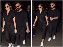 In Pics: अनुष्का शर्मा के साथ ब्लैक आउटफिट्स में एयरपोर्ट पर ट्विनिंग करते दिखे पति विराट कोहली
