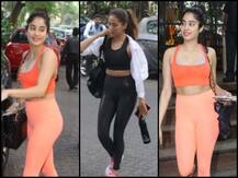 IN PICS: टोन्ड बॉडी शो करती नजर आईं जाह्ववी कपूर तो मीरा कपूर भी हुईं Spot